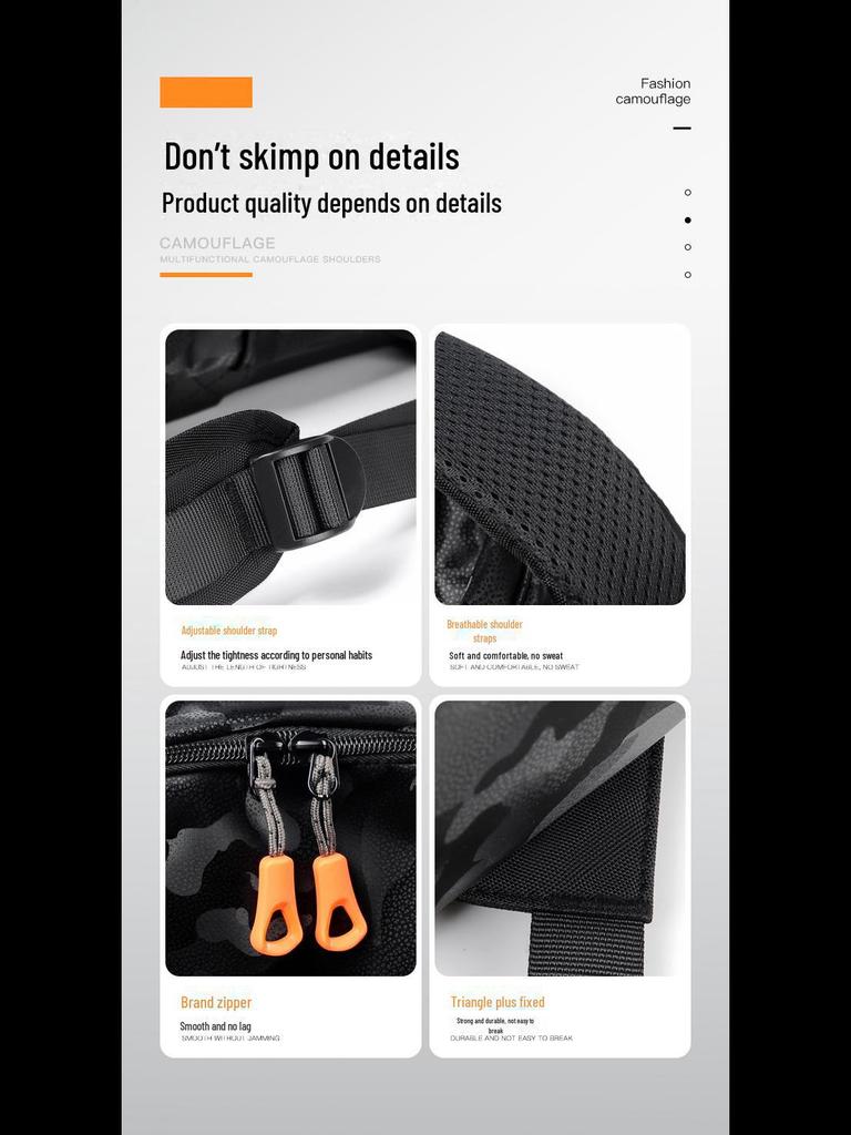 Men's Large Capacity Outdoor Travel & Business Backpack