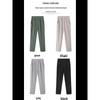 Pantalones de verano de seda helada para mujeres de mediana edad: pantalones holgados de pierna recta de nueve puntos para madres mayores y abuelas