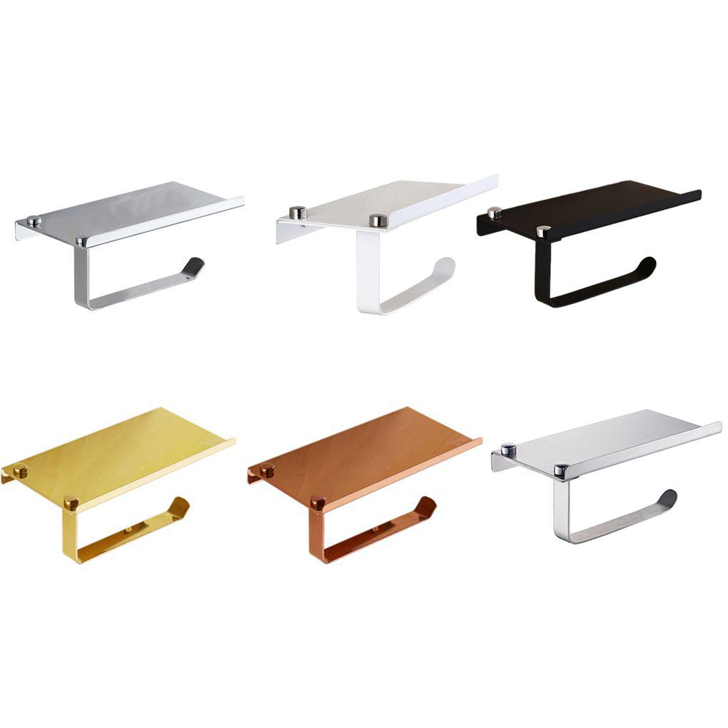 Nerezový držák na toaletní papír Odolný Vodotěsný Držák na telefon do koupelny Nástěnný Držák na krabičku s ubrousky Držák na roli papíru