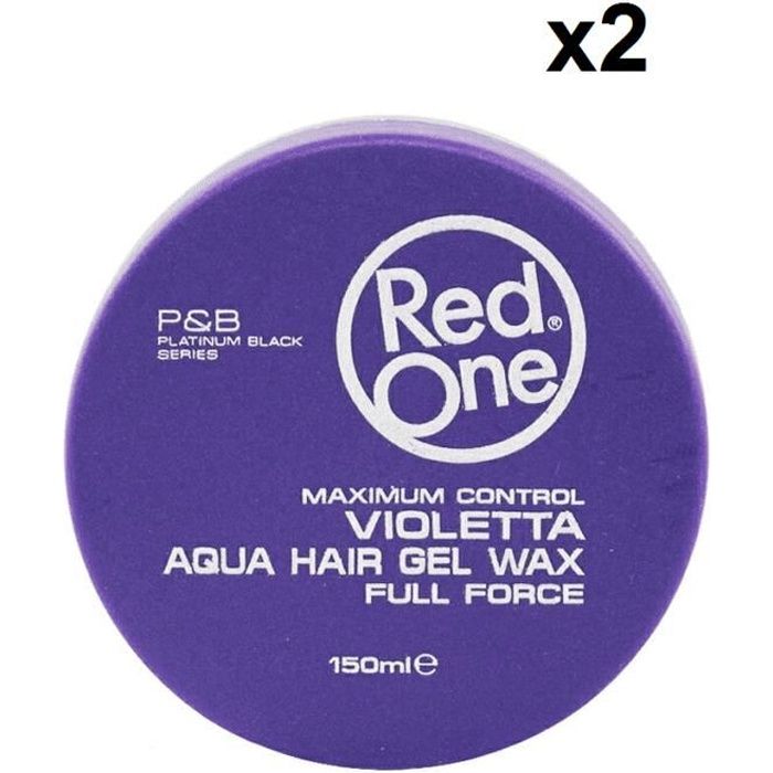 Red One Lot De 2 Cire Maintien Ultra Fort Violetta Aqua Wax 150 Ml
