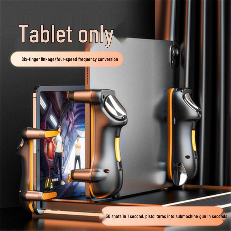 Six-Finger Capacitive Gaming Controller for Tablets - All-in-One Assistive Gadget for Battle Games