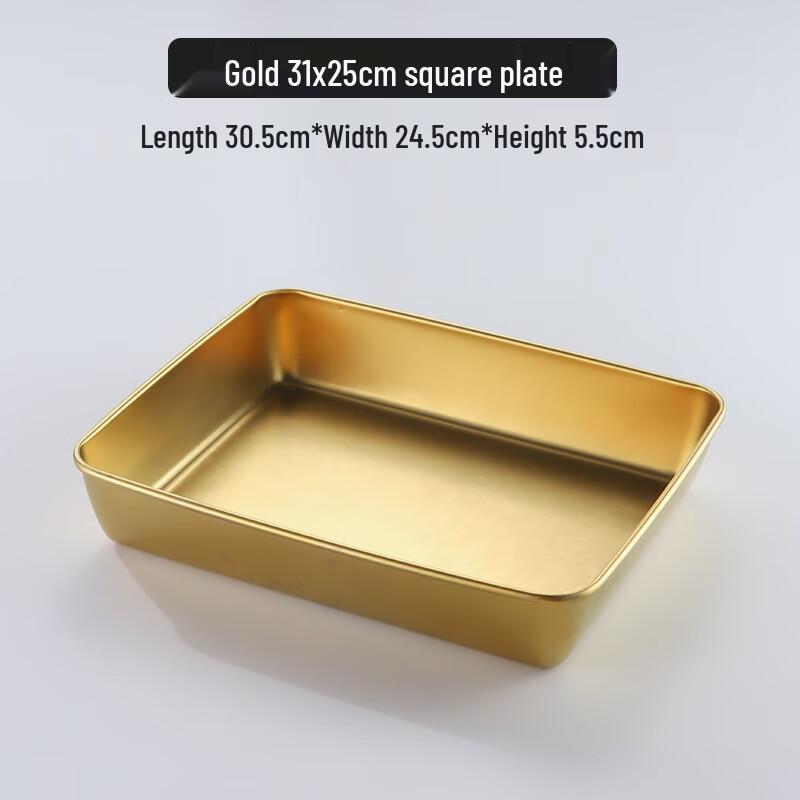 Stainless Steel Rectangular Tray with Transparent Lid