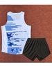Unisex Track & Field Running Vest Suit for Training & Competitions