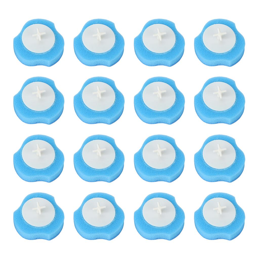 16pcs Toilet Brush Replace Heads Disposable Water Soluble Cleaner Toilet Brush Refills for Bathroom