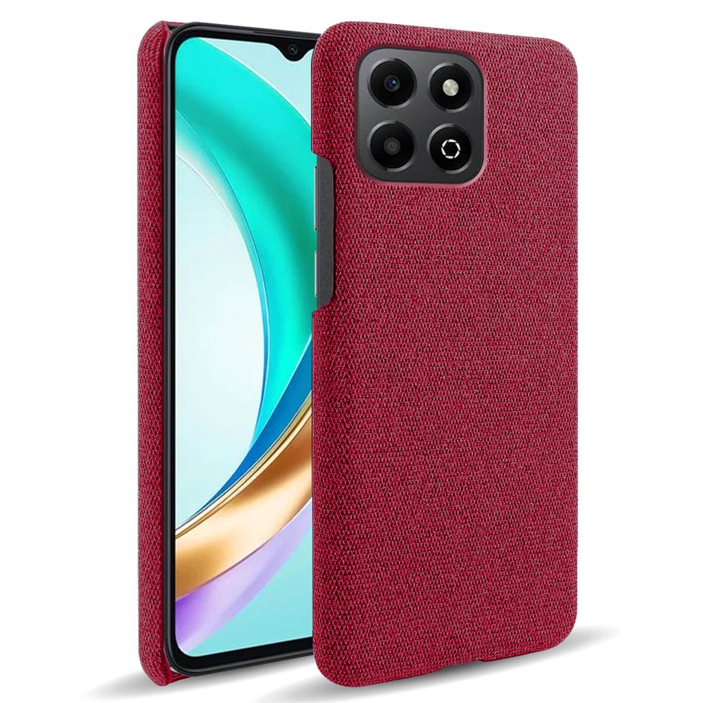 For Honor X6b 4G Case Cloth Texture Anti-Scratch Protective PC Phone Cover