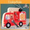 Wooden Fire Truck Construction Toy For Early Education And Puzzle Play