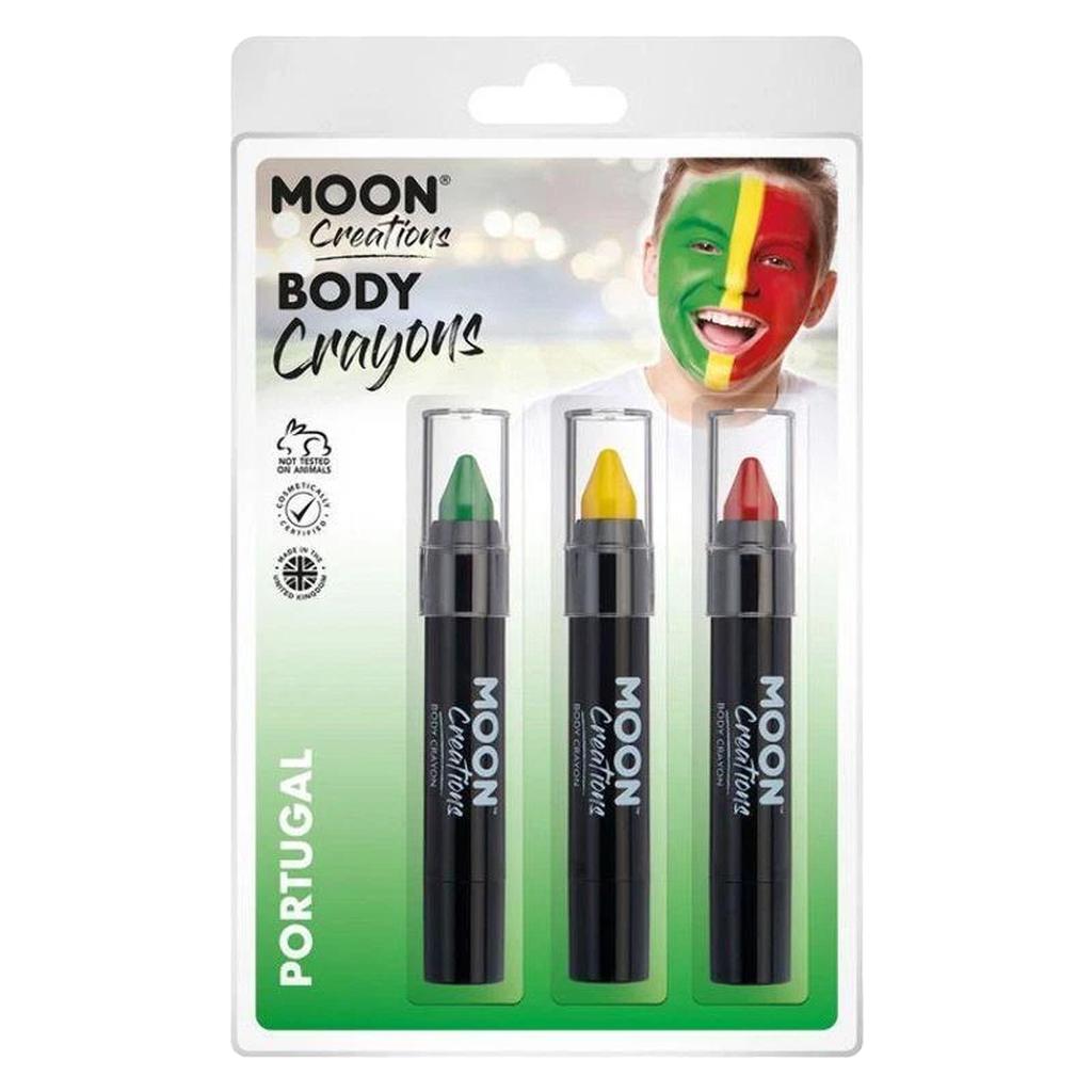 Moon Creations Körper-Kreiden (Packung mit 3)