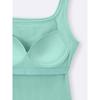 Gu By Uniqlo Bra Feel Cropped Square Neck Tank Top