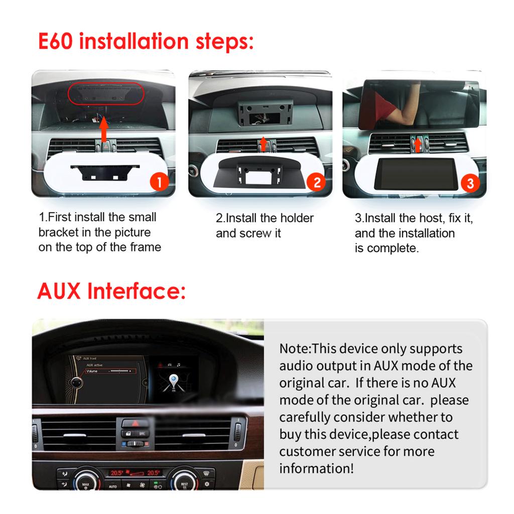 Hizpo 2din Android Car Radio Multimedia Video Player for BMW 5Series E60 E61 E63 E64 3Series E90 E91 E92 E93 Stereo GPS Carplay 4G RDS GPS Stereo DVR