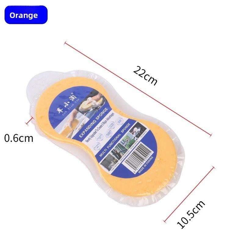 Car Wash Sponge, Vacuum Compressed Large Honeycomb 8-shaped Sponge Block, Car Beauty Waxing High-density Sponge Wipe