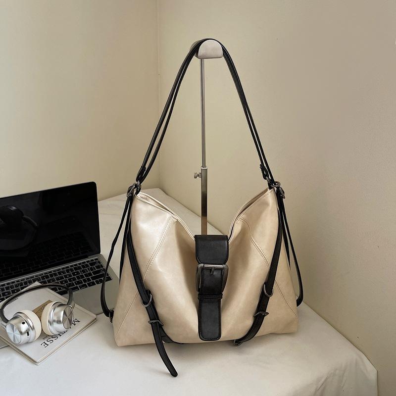 Simple and Large-capacity Lazy Wind Commuter Tote Bag Women's Autumn New Trend Shoulder Bag Backpack