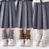 1 Pair Keep Warm Ribbed Leg Warmers Windproof Boot Cuffs Cute Knitted Foot Cover  Kids Girls