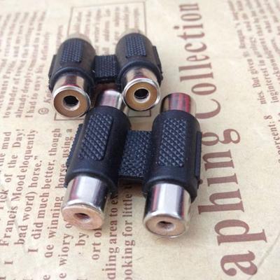 2 Cinch-Buchse AV-Kupplung Mini auf 2 Cinch-Buchse Stecker Adapter Buchse Verlängerung Konverter Audio Video Q1
