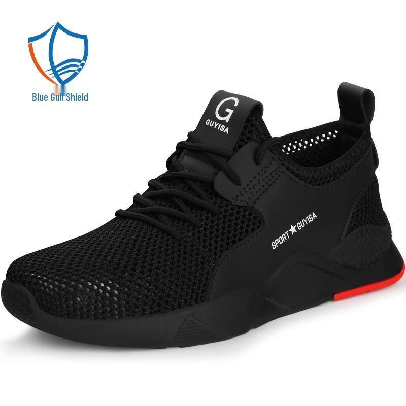 Blue Dolphin Men s Summer Breathable Steel Toe Safety Shoes 42 чёрный