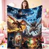 Harry Potter Magical Adventures Flannel Printed Blanket Thick Warm Throw Blanket For Living Room Gaming Room Home Party Decor Holiday Gift