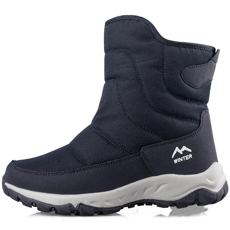 

Большой размер 46 мужские ботинки зимние водонепроницаемые ботинки для снега плюс бархатные теплые уличные ботинки с боковой молнией мужские повседневные ботинки из хлопка 46