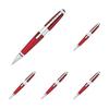 Cross Edge AT0555-7 Refillable Rollerball Pen, Red, Medium Point, Chrome, Slide-Open Type, with Premium Gift Box