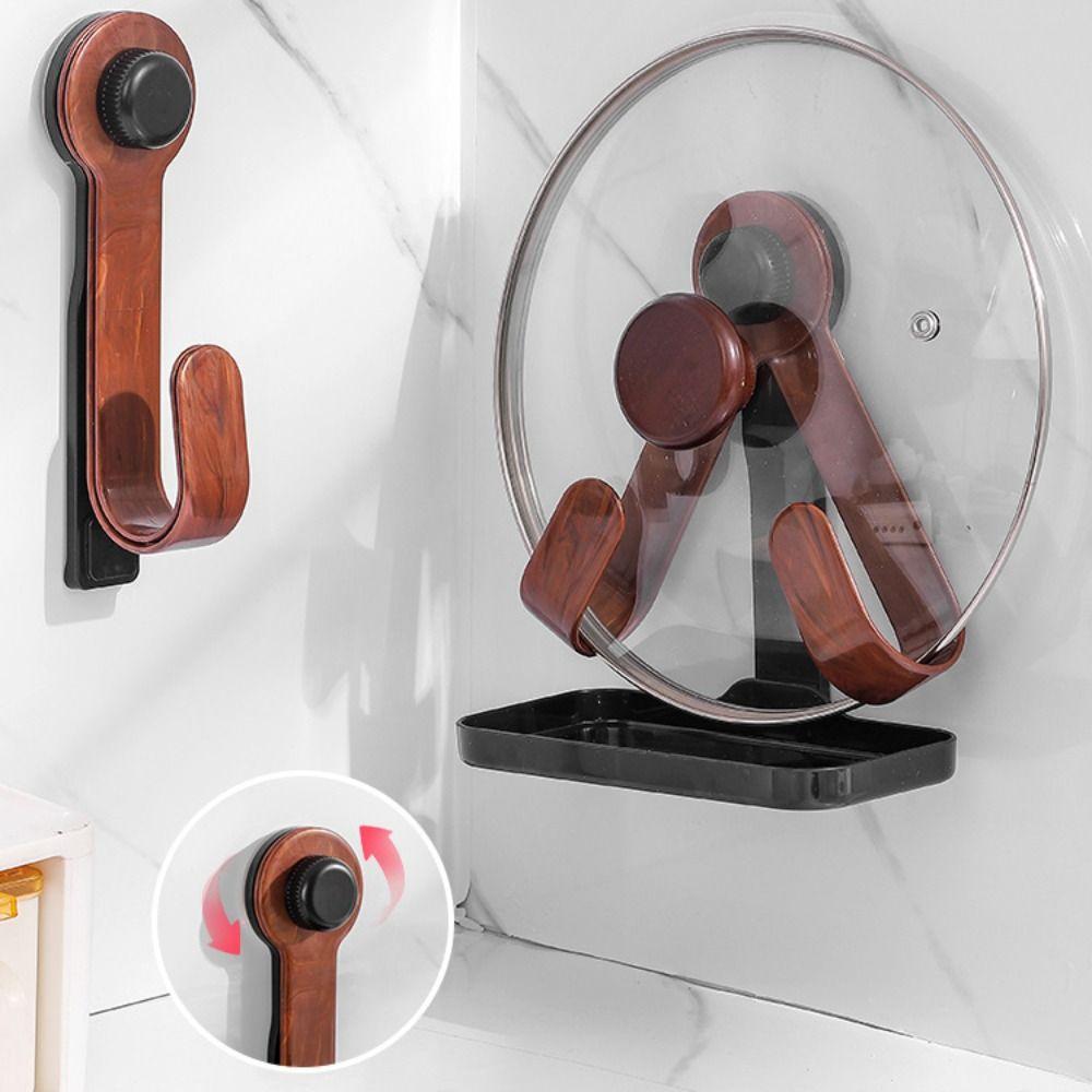 Waterproof Chopping Board Rack Adjustable Pot Cover Drain Holder Suction Cup Pot Lid Rack  Kitchen