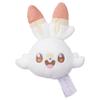 Pokepiece Plush Badge Scorbunny Plush Toy Height Approximately 9cm