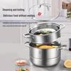 KOBACH 22cm Double Layer 304 Stainless Steel Steamer Pot