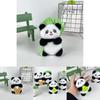 Portachiavi Panda Peluche Adorabile Ciondolo Animale Cartone Animato Carino Giocattolo Morbido Con Imbottitura in Cotone PP