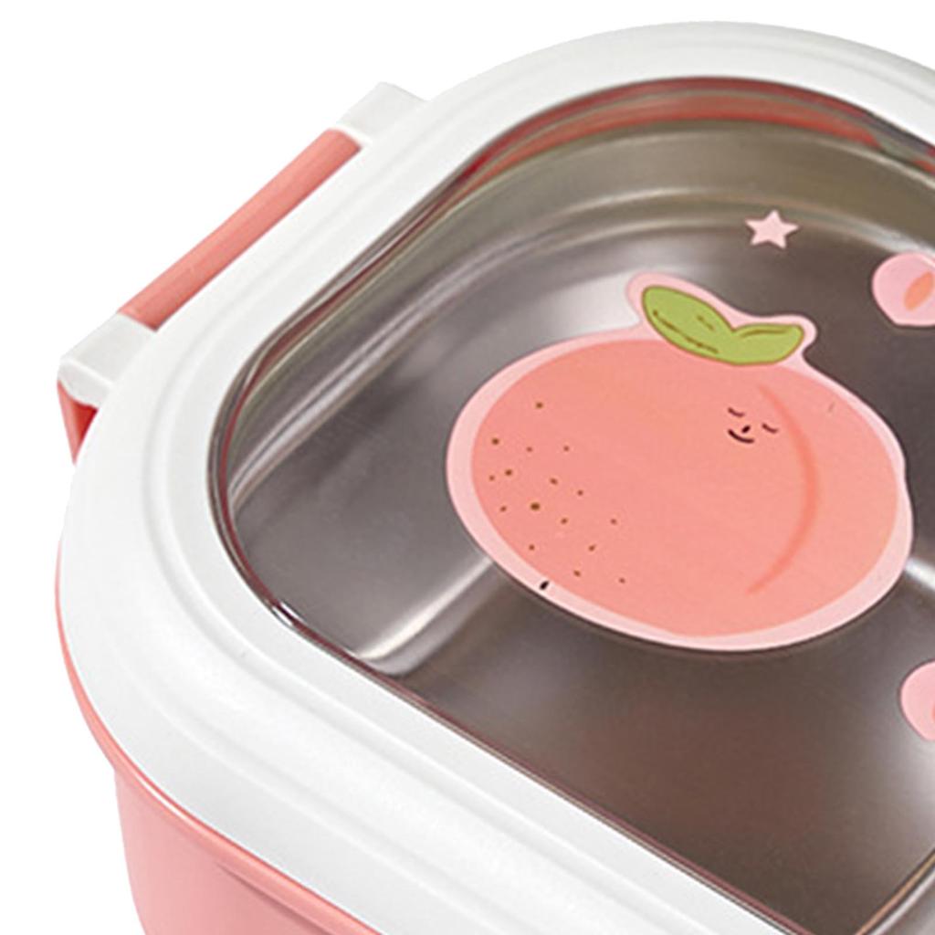 Bento Lunchbox Tragbar Sicher Auslaufsicher Unterteilt Edelstahl Thermische Lunchbox für Studenten Schule Büro