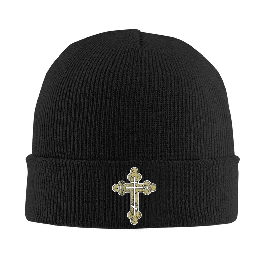 IC XC NIKA Cross Christian Orthodox Hats Autumn Winter Skullies Beanies Baggy Cap Unisex Knitted Hat
