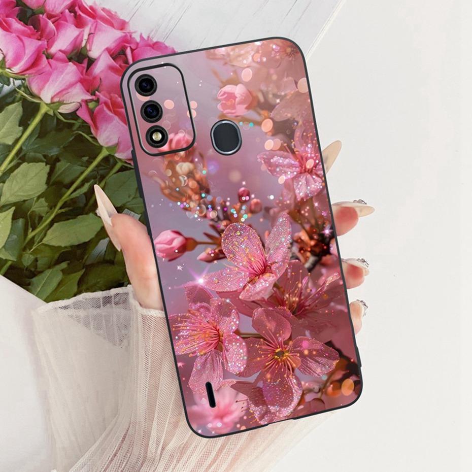 Cute Printing Phone Case For ITEL A48 Soft Black Silicone TPU Cases For Itel A48 Covers Bumpers