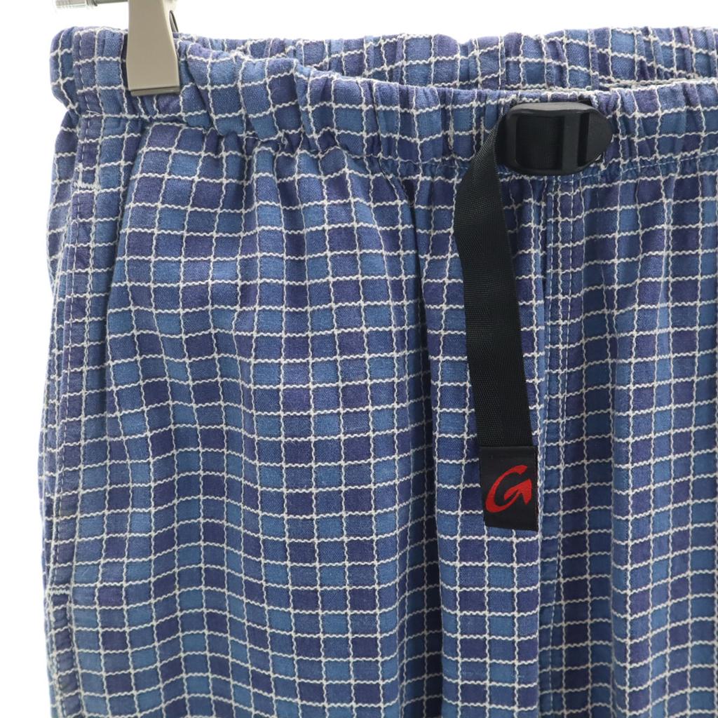 Gramicci Check Pattern Easy pants S Blue Outdoors Men's Used