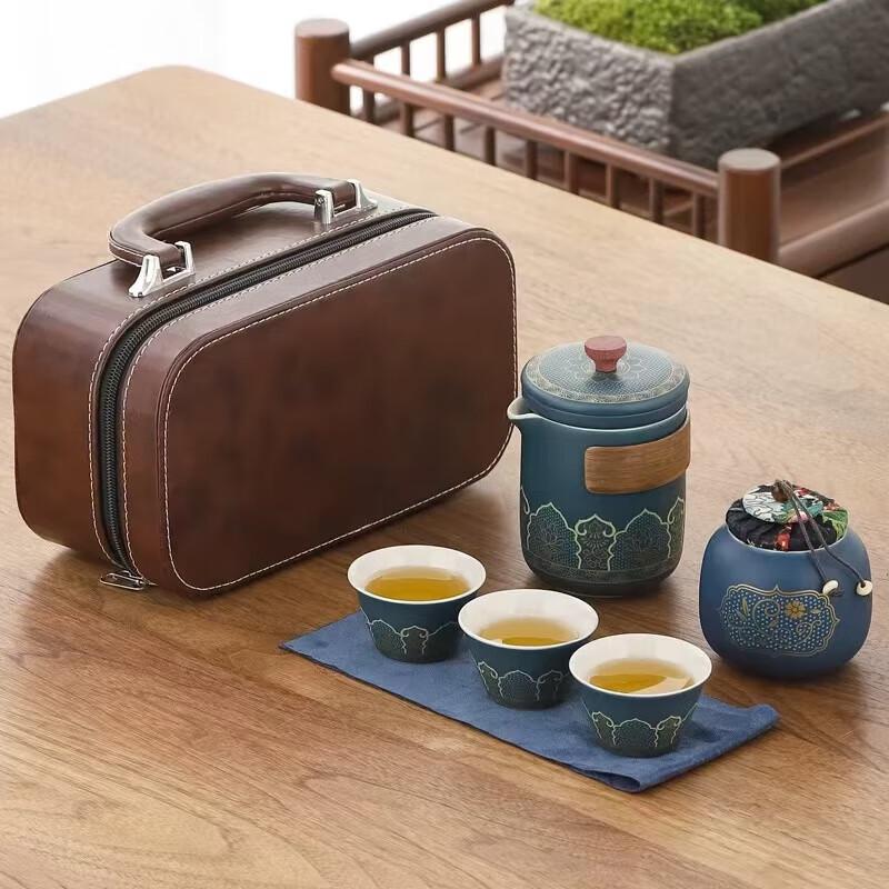 Cha Ting Ceramic Portable Travel Tea Set