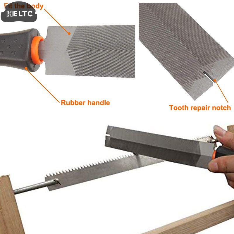 6/8Inch Pruning Saw File Triangle Metal File Bearing Wood Rasp Diamond Rhombic Saw File For Sharpening SawBlade Woodworking Tool