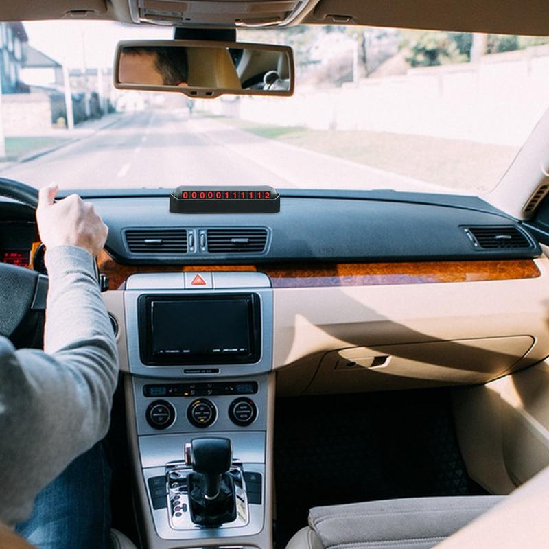 Parking Phone Number Plate Stylish Car Parking Number Plate Car Parking Card Practical Telephone Number Plate Temporary Parking United States