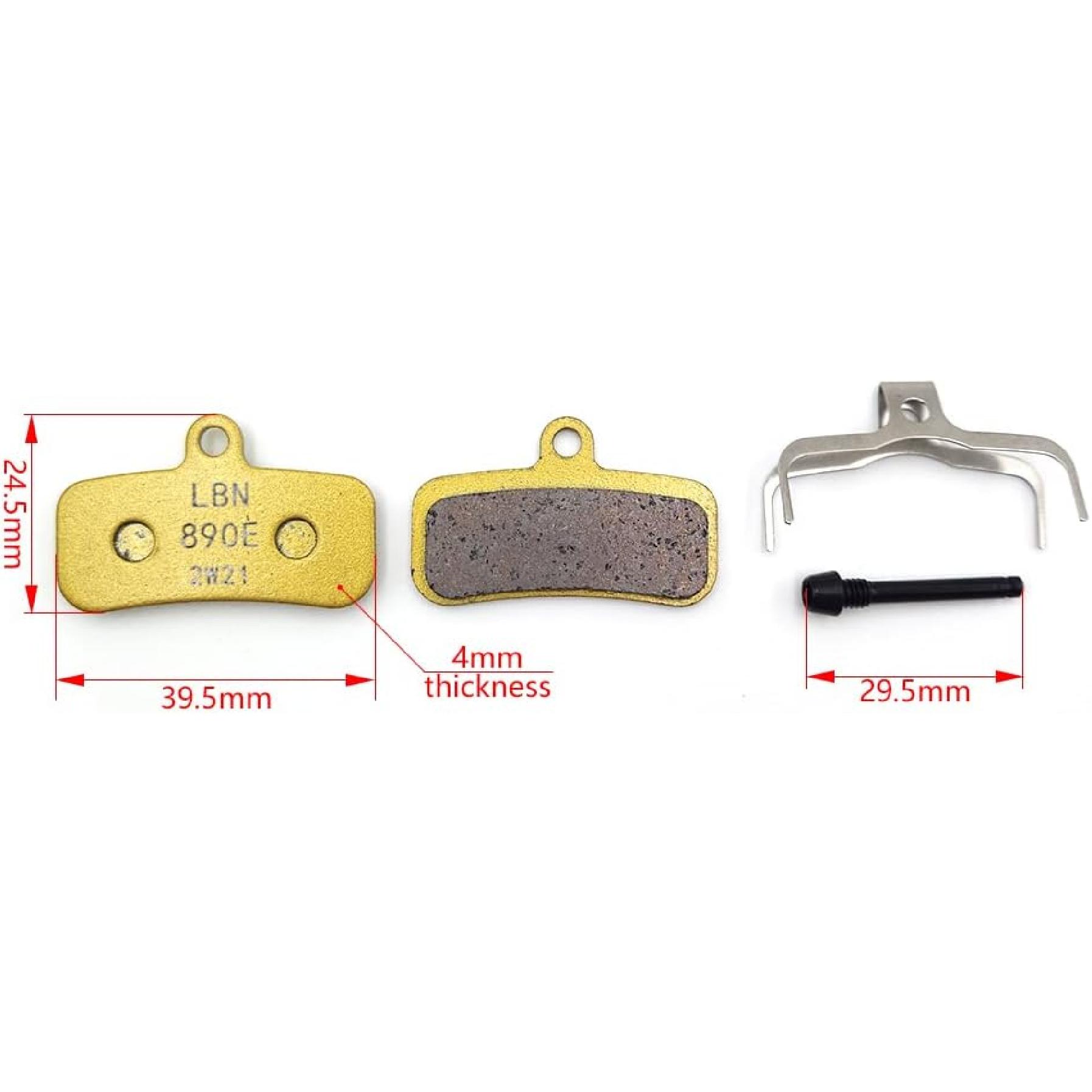 Motorcycle Front and Rear Brake Pads Disc Brake Pads Copper Base for Sur-Ron Surron Light Bee Segway X160 X260, Talaria Sting R MX3 MX4
