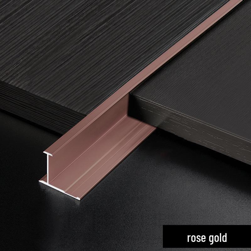 Aluminum Alloy I-Beam Wood Veneer Trim & Decorative Corner Strip for Wall and Floor