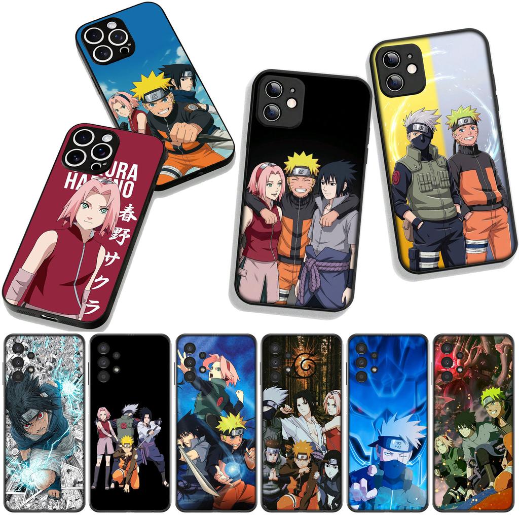 Hülle für Apple iPhone 16 15 14 Plus 13 12 Mini 17 Pro Max + ProMax 16E Air Handyhülle Kakashi Narutos Haruno Sakura Sasuke