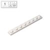 BRICKE Brick Guest 1x8 Plate, Compatible with Lego 3460, Loose Parts Building Blocks, Small Particles.