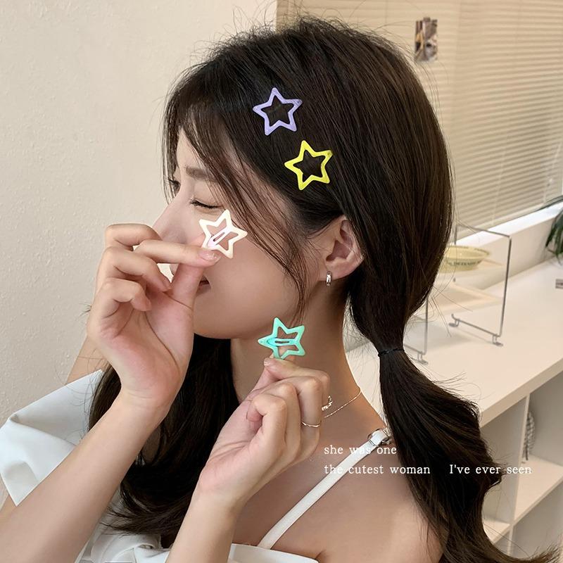 Super Süßes Stern Haarnadeln Set Damen Mädchen Kinder Haarspangen Haarklammern Haarnadeln Haarspangen Accessoires Haarspange Haarklammern Kopfschmuck Kopfbedeckung