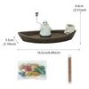 Halloween Resin Ghost Boat Aromatherapy Home Desktop Decoration Reflux Incense Rack Burner