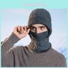 Winter Knit Hat Mask Balaclava With Fleece Lining For Men Outdoor Cold Weather Protection
