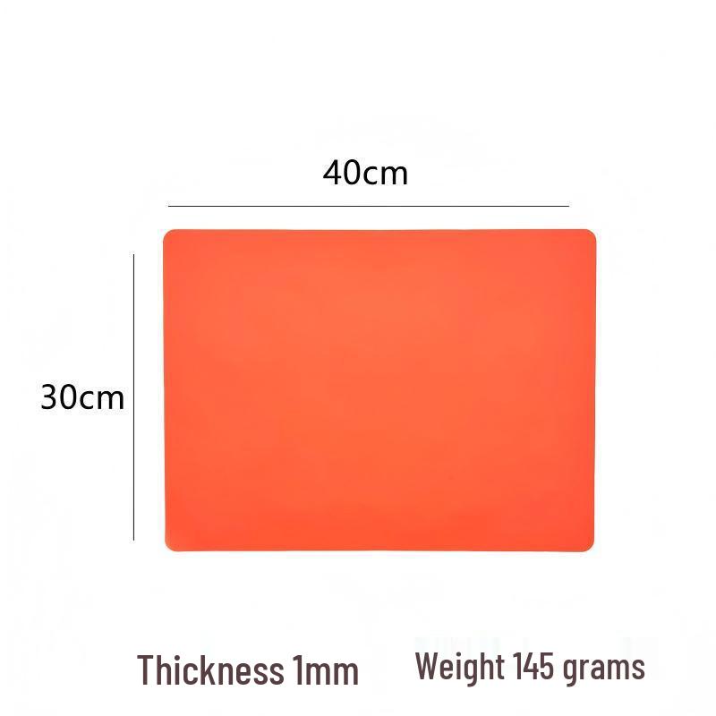 Solid Color Kids Silicone Placemat - Waterproof, Oilproof, Heat-Resistant Rectangular Dining Mat