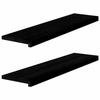 VidaXL Window Sills 2 Pcs Dark Brown Solid Oak Wood 4009192