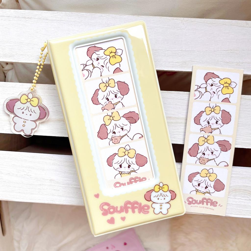 Cute Cartoon life 4 cuts Photocard Holder 1grid Card Binder Kpop Collect Book 3inch Photo Album