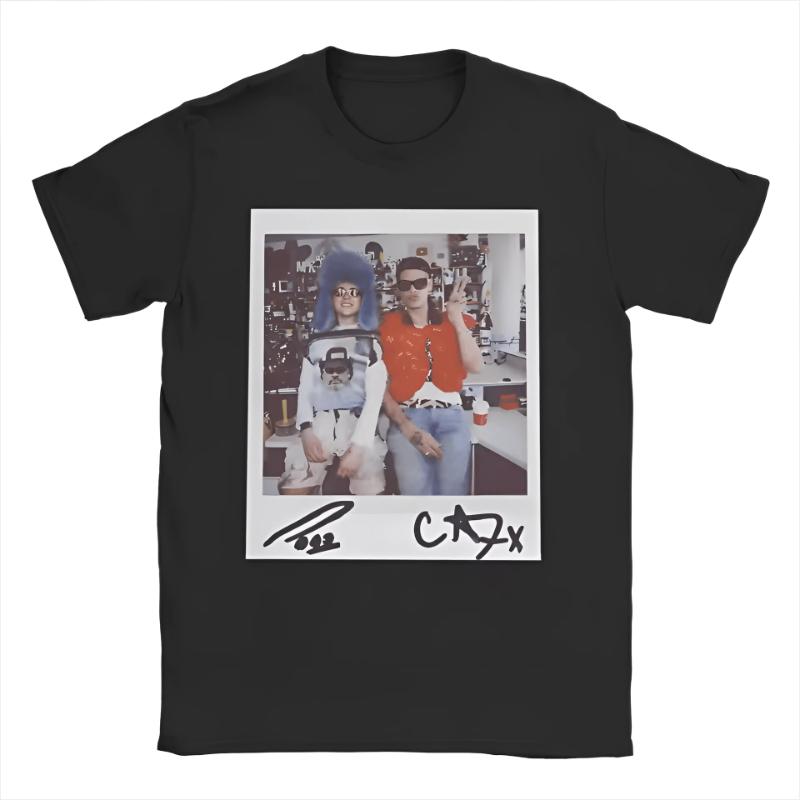 

2026 Retro CA7RIEL Paco Amoroso Papota Tour Concert Mens Crew Neck Pure Cotton Short Sleeve TShirt Fashionable Retro Style S