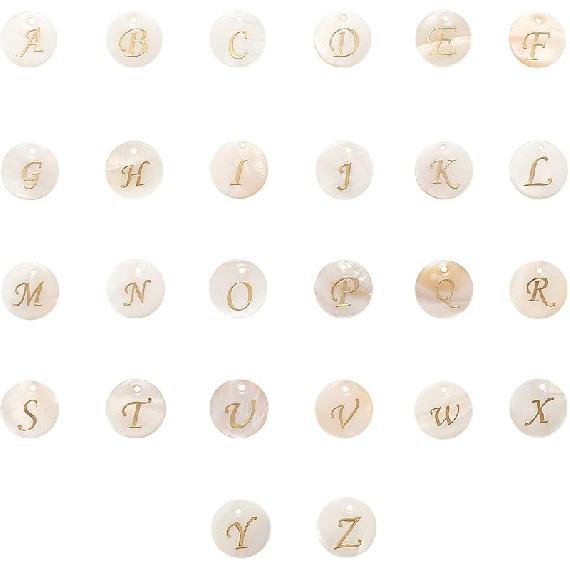 

Airssory 100 Pcs Ocean Life Charms Natural Cowrie Shell Charms for Earring Bracelet Necklace Jewelry DIY Craft Making Letter Shell Charms