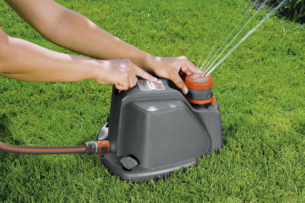 GARDENA Zraszacz do Dużych Powierzchni AquaContour Produkt Do 5 Lat Szary/Pomarańczowy 8133-20 Gwarancja