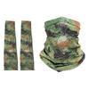 Camouflage Outdoor Sun Protection Ice Silk Mask and Arm Sleeves Set