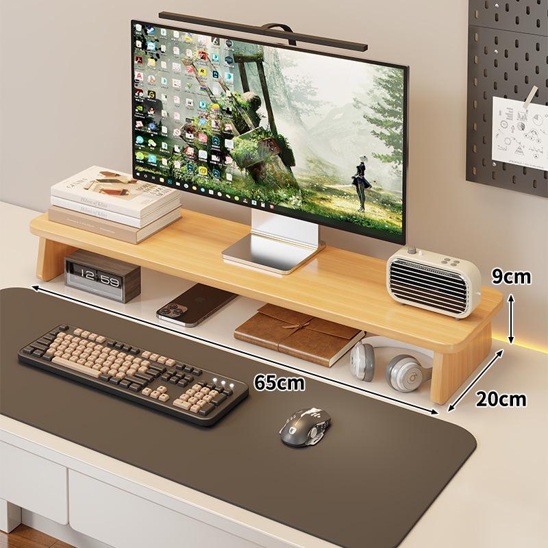 Adjustable Monitor & Laptop Desk Stand with Storage