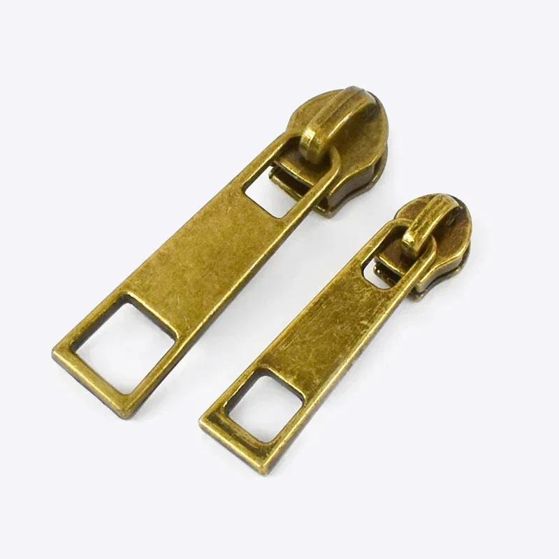 10/30/50Pcs Meetee 3# 5# Nylon Zipper Slider for Sewing Plastic Zippers Head Purse Garment Zip Pulls Repair Kits DIY Accessories