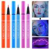 Multicolored Eyeliner Liquid Eyeliner Highlighter Pen Paint Face Paint Color Totem Pen Glow-in-the-Dark Waterproof, Sweat-Resistant, Durable,