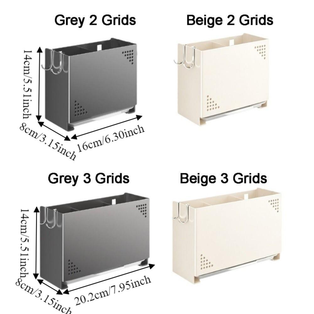 Wall Mounted Chopsticks Storage Box Carbon Steel Chopsticks Cage Cutlery Drying Basket  for Kitchen